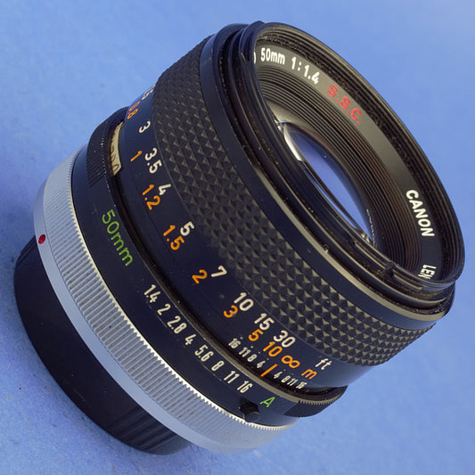 Canon FD 50mm 1.4 S.S.C. Lens