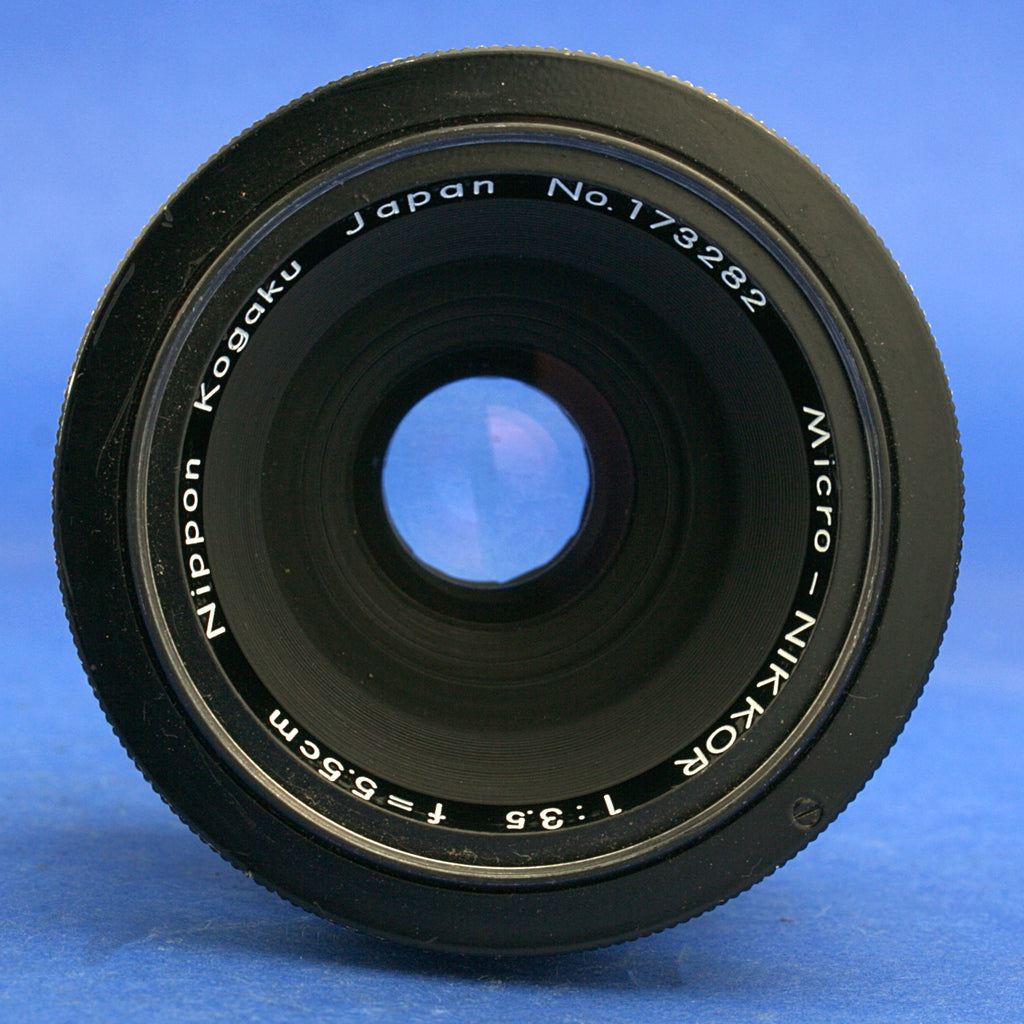 Rare Nikon Micro-Nikkor 5.5cm 3.5 Pat Pend Lens First Version