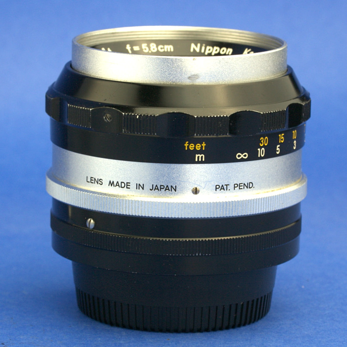 Nikon Nikkor-S 5.8cm 1.4 Lens