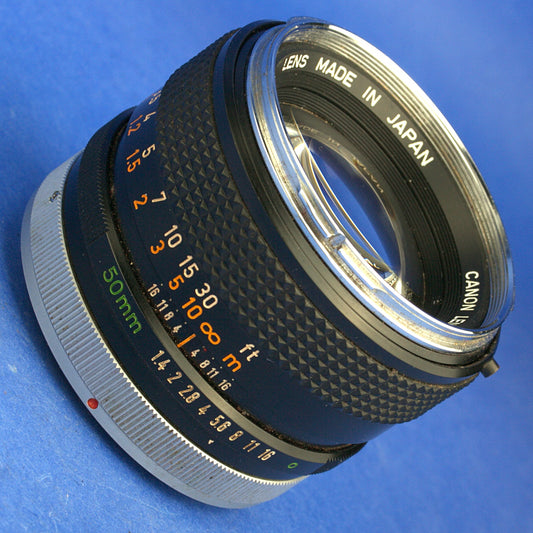 Canon FD 50mm 1.4 Chrome Nose Lens