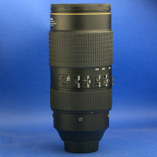Nikon AF-S Nikkor 80-400mm 4.5-5.6 VR Lens Not Working