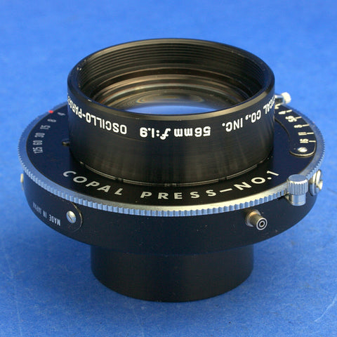 Copal Press #1 Shutter with Ilex 55mm 1.9 Lens
