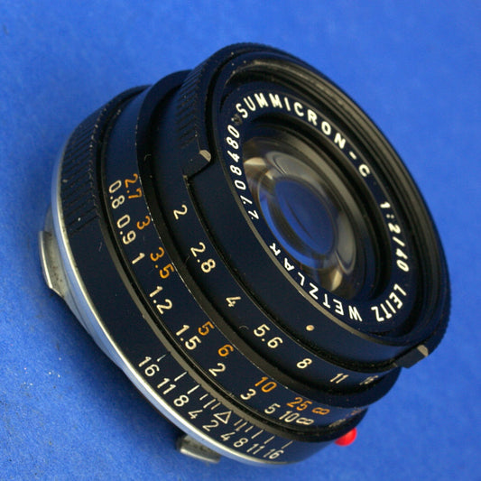 Leica Summicron-C 40mm F2 Lens Beautiful Condition