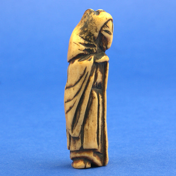 Netsuke Fine Quality Japanese Edo Period Carving of a Kitsune