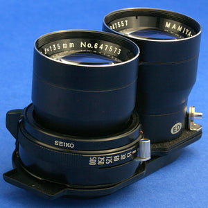 Mamiya 135mm 4.5 Blue Dot TLR Lens for C330 C220 Cameras