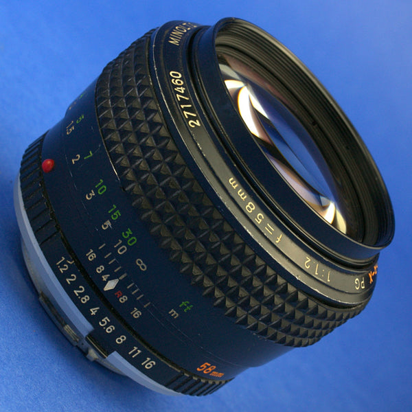 Minolta MC Rokkor-X PG 58mm 1.2 Lens