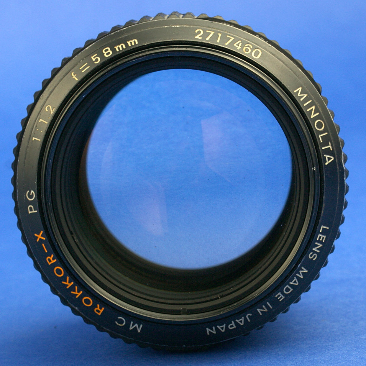 Minolta MC Rokkor-X PG 58mm 1.2 Lens