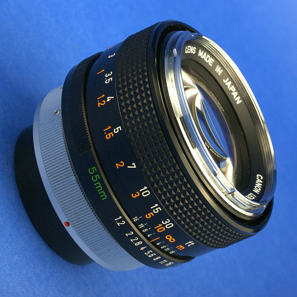 Canon FD 55mm 1.2 Chrome Nose Lens Beautiful Condition