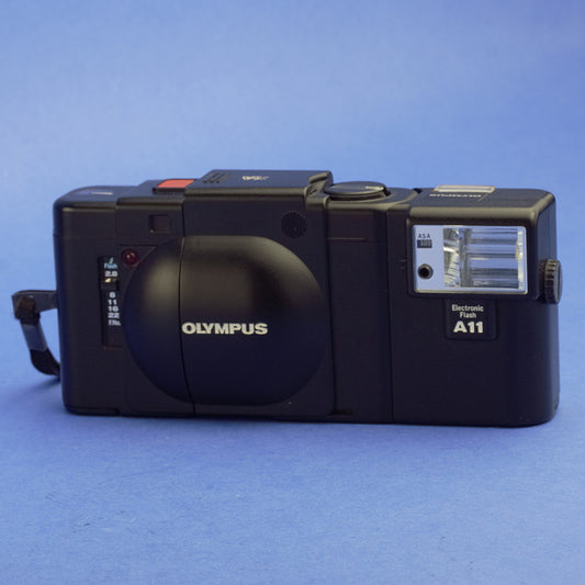 Olympus XA Film Camera with A11 Flash Beautiful Condition