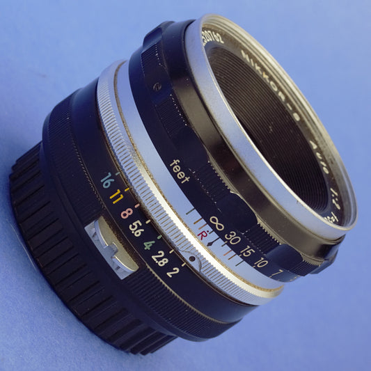 Nikon Nikkor-S Auto 5cm F2 Non-Ai Tick Mark Lens