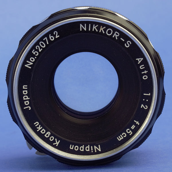 Nikon Nikkor-S Auto 5cm F2 Non-Ai Tick Mark Lens