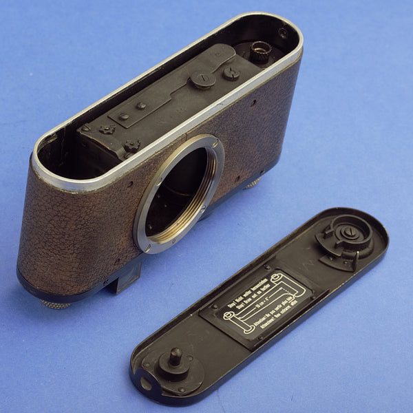 Black Nickel Leica I Standard Model E Camera with Elmar 3.5cm Lens