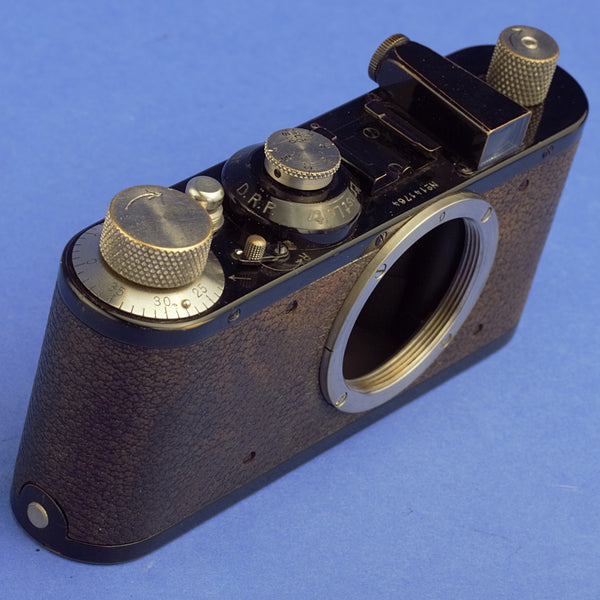 Black Nickel Leica I Standard Model E Camera with Elmar 3.5cm Lens