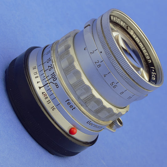 Leica Summicron 50mm F2 Rigid Lens M Mount