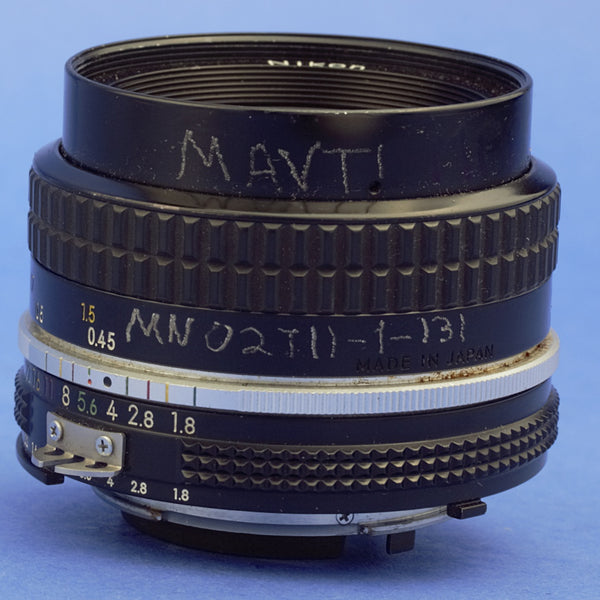 Nikon Nikkor 50mm 1.8 Ai Lens