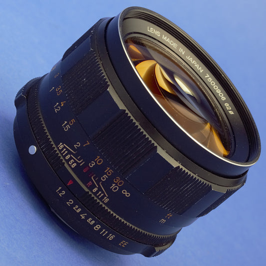 Konica Hexanon 57mm 1.2 EE Thoriated Lens