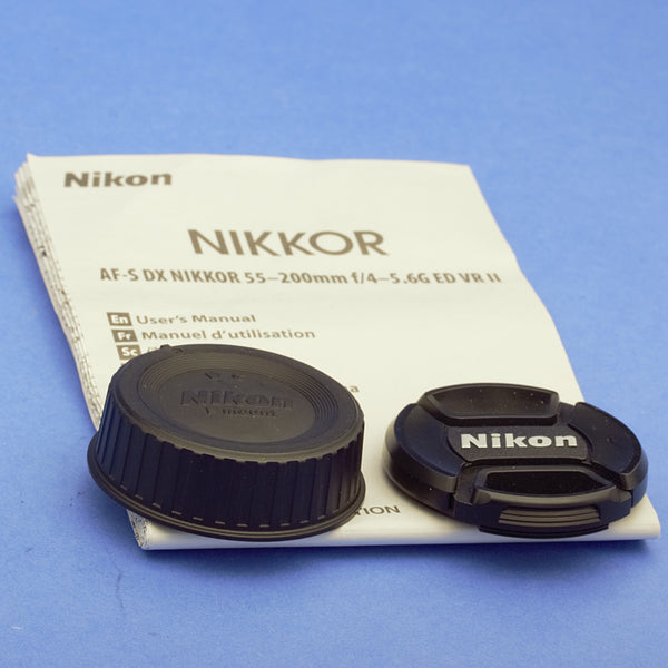 Nikon AF-S Nikkor 55-200mm 4.5-5.6 II VR Lens Mint Condition