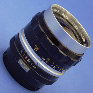 Nikon Nikkor-S Auto 35mm 2.8 Pat Pend Non-Ai Lens Rare First Batch