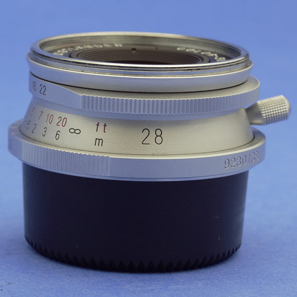 Voigtlander Color-Skopar 28mm 3.5 LTM Lens Beautiful Condition