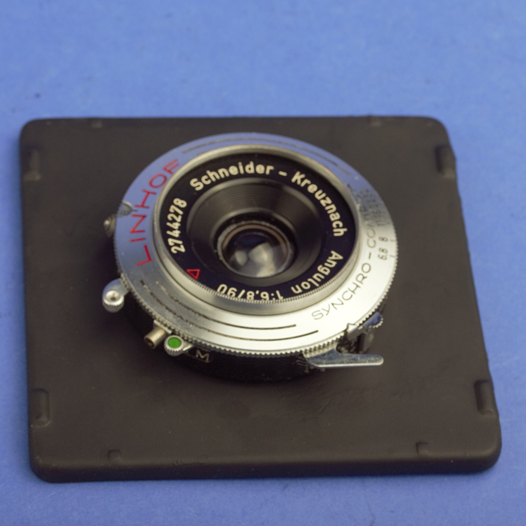 Schneider Angulon 90mm 6.8 Lens Copal Shutter for Linhof Technika 4x5 Cameras