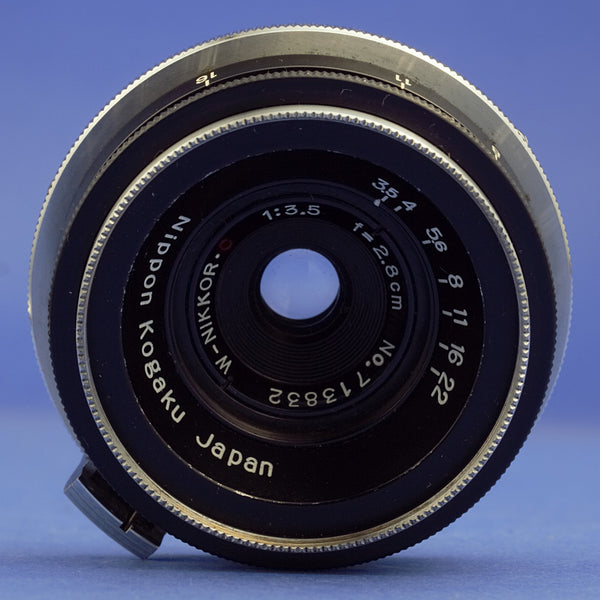 Nikon W-Nikkor.C 2.8cm 3.5 Black Rangefinder Lens S Mount