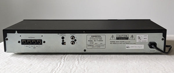 Onkyo T-4000 AM/FM Stereo Tuner Excellent Condition