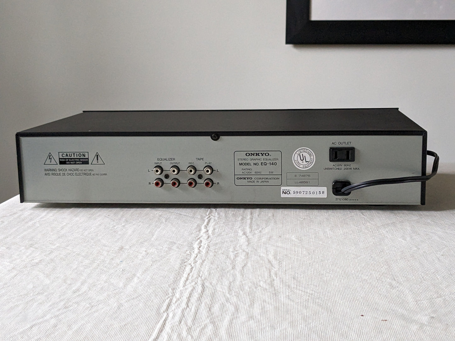 Onkyo EQ-140 7-Band Graphic Equalizer Excellent Condition