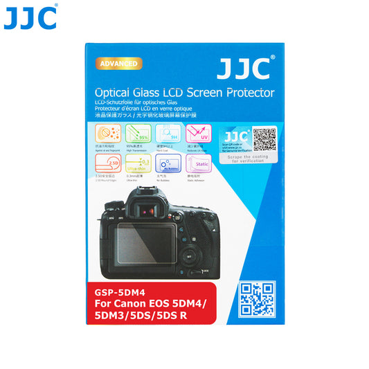 JJC GSP-5DM4 Ultra-Thin LCD Screen Protector For Canon EOS 5D IV, III, 5DS R